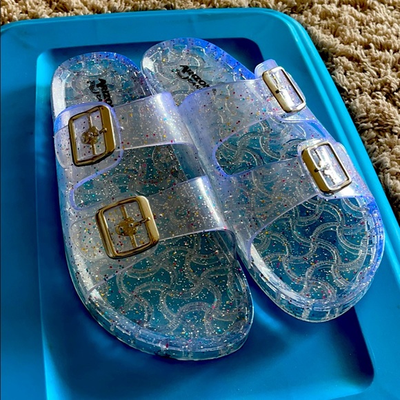 clear birkenstocks